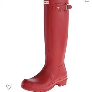 Military Red Size 9 tall original Hunter boots
